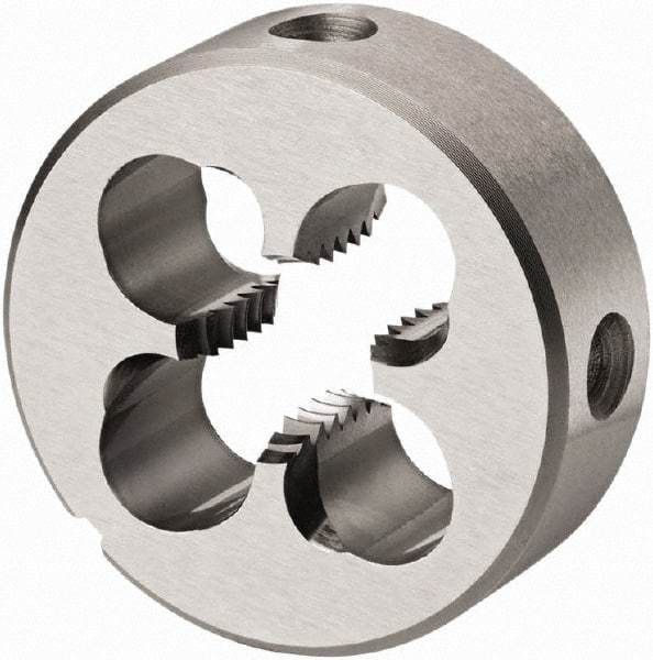 DORMER - 7/16-14 BSW Thread, High Speed Steel Round Die - 11mm Thick, Right Hand Thread, Series F140 - Exact Industrial Supply