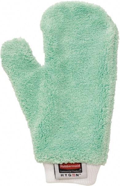 Rubbermaid - 11.9" Long Microfiber Cleaning & Dusting Mitt - Green, for Dusting - Top Tool & Supply