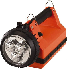 Streamlight - White LED Bulb, 540 Lumens, Spotlight/Lantern Flashlight - Orange Plastic Body, 1 6V Battery Included - Top Tool & Supply