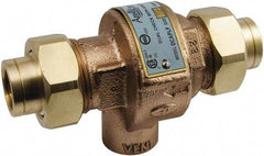 Conbraco - 3/4 Thread, 175 psi WOG Rating, Bronze Dual Check Backflow Preventer Valve - Lead-Free, Use with Potable Water Applications - Top Tool & Supply