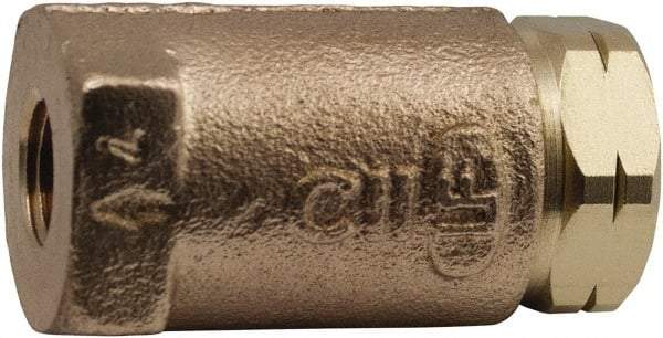 Conbraco - 3" Lead Free Bronze Check Valve - Inline, Female NPT, 400 WOG - Top Tool & Supply