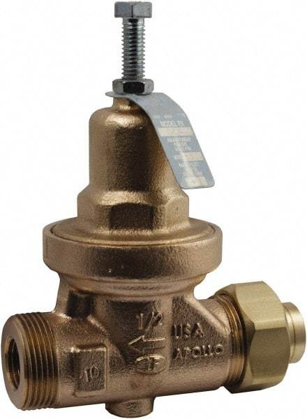 Conbraco - 250 Max psi Direct Pressure Reducing Valve - 2" Female NPT Connection, 8.88" High x 8-1/2" Wide, 25 to 75 psi Reduced Pressure Range - Top Tool & Supply