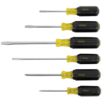 STANLEY® 6 Piece Vinyl Grip DIY Screwdriver Set - Top Tool & Supply