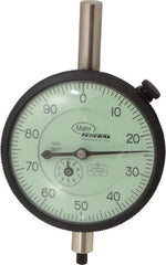 Mahr - 1" Range, 0-100 Dial Reading, 0.001" Graduation Dial Drop Indicator - 2-3/4" Dial, 0.1" Range per Revolution, 0.001" Accuracy, Revolution Counter - Top Tool & Supply