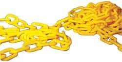 NMC - 100' Long x 1-1/2" Wide Plastic Chain - Yellow - Top Tool & Supply