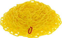 NMC - 100' Long x 2" Wide Plastic Chain - Yellow - Top Tool & Supply