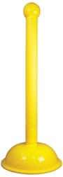 NMC - 41" High, 3" Pole Diam, Warning Post - Yellow - Top Tool & Supply