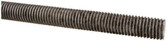 Made in USA - 5/8-11 UNC (Coarse), 6' Long, Low Carbon Steel Threaded Rod - Oil Finish Finish, Right Hand Thread - Top Tool & Supply