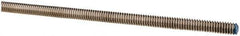 Made in USA - 1/4-20 UNC (Coarse), 6' Long, Stainless Steel Threaded Rod - Right Hand Thread - Top Tool & Supply