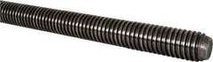 Value Collection - 1-1/2-6 UNC (Coarse), 6' Long, Alloy Steel Threaded Rod - Plain Finish, Right Hand Thread - Top Tool & Supply