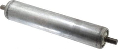 Made in USA - Replacement Conveyor Roller for 10 Inches Between Frame - 1.9 Inch Diameter, 7/16 Inch Axle, Galvanized Steel Finish, 16 Gage - Top Tool & Supply