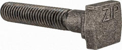 Value Collection - 3/8-16, 1-1/2" Thread Length, 3/8" Slot Width, Uncoated, Steel T Slot Bolt - 2-1/4" Length Under Head, Grade C-1045, 5, 11/16" Head Width x 3/16" Head Height - Top Tool & Supply