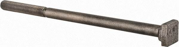 Value Collection - 3/8-16, 2" Thread Length, 3/8" Slot Width, Uncoated, Steel T Slot Bolt - 7" Length Under Head, Grade C-1045, 5, 11/16" Head Width x 3/16" Head Height - Top Tool & Supply