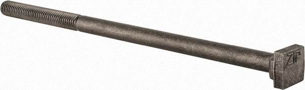 Value Collection - 3/8-16, 2-1/2" Thread Length, 3/8" Slot Width, Uncoated, Steel T Slot Bolt - 8" Length Under Head, Grade C-1045, 5, 11/16" Head Width x 3/16" Head Height - Top Tool & Supply