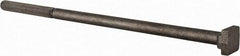 Value Collection - 3/8-16, 2-1/2" Thread Length, 3/8" Slot Width, Uncoated, Steel T Slot Bolt - 9" Length Under Head, Grade C-1045, 5, 11/16" Head Width x 3/16" Head Height - Top Tool & Supply