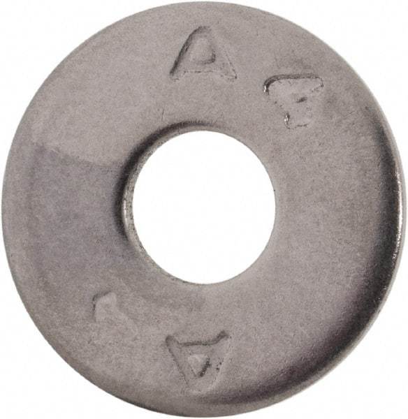 Value Collection - M6 Screw, Grade 316 Stainless Steel Fender Flat Washer - 6.4mm ID x 18mm OD, Plain Finish - Top Tool & Supply