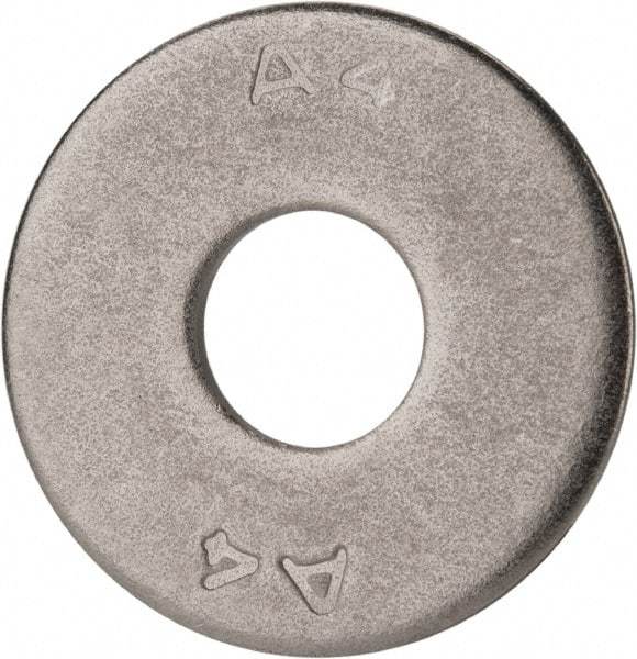 Value Collection - M12 Screw, Grade 316 Stainless Steel Fender Flat Washer - 13mm ID x 37mm OD, Plain Finish - Top Tool & Supply