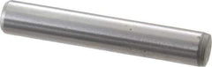 Gibraltar - 1/4" Diam x 1-1/2" Pin Length C-1215 Case Hardened Steel Pull Out Dowel Pin - 1 Beveled & 1 Threaded End - Top Tool & Supply