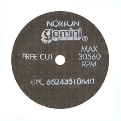 ‎2-1 /2″ × 0.060″ × 1/4″ Gemini Small Diameter Cut-Off Wheel Type 01 Straight Aluminum Oxide - Top Tool & Supply