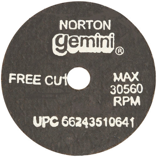 ‎2-1 /2″ × 0.060″ × 3/8″ Gemini Small Diameter Cut-Off Wheel Type 01 Straight Aluminum Oxide - Top Tool & Supply