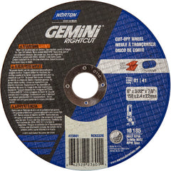 6″ × 0.090″ × 7/8″ Gemini Right Angle Cut-Off Wheel Type 01 Straight 46 Grit - Top Tool & Supply