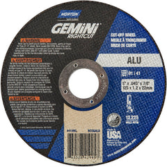 5″ × 0.045″ × 7/8″ Right Angle Cut-Off Wheel Gemini RightCut ALU 36 Grit - Top Tool & Supply