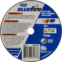 4 x .035 × 3/8″ BlueFire Small Diameter Cut-Off Wheel >3″ ZA 46 X Type 01/41 - Top Tool & Supply