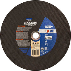 12″ × 1/8″ × 1″ Gemini Stationary Saw Type 01 Straight Cut-Off Wheel Aluminum Oxide - Top Tool & Supply