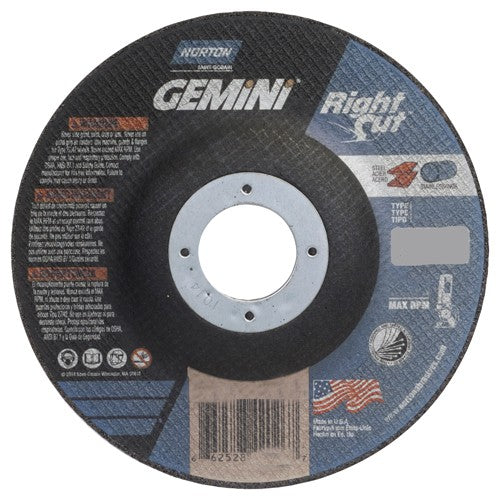 ‎4-1 /2″ × 0.045″ × 7/8″ Gemini Right Angle Cut-Off Wheel Type 27/42 Aluminum Oxide - Top Tool & Supply