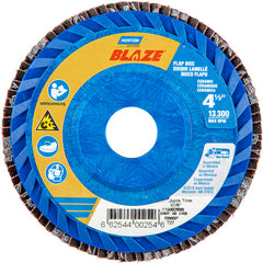 ‎4-1/2 × 7/8″ Blaze Plastic Flat Flap Disc Type 27 60 Grit R980P Premium Ceramic Alumina - Top Tool & Supply