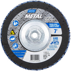 ‎7 × 5/8 - 11″ Metal Fiberglass Conical Flap Disc Type 29 P36 Grit R828 Zirconia Alumina - Top Tool & Supply