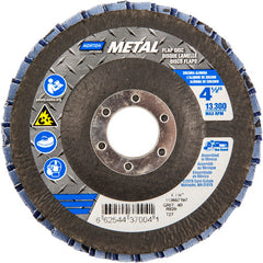 ‎4-1/2 × 7/8″ Metal Fiberglass Flat Flap Disc Type 27 P40 Grit R828 Zirconia Alumina - Top Tool & Supply