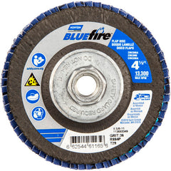 ‎4-1/2 × 5/8 - 11″ BlueFire Fiberglass Conical Flap Disc Type 29 P36 Grit R884P Zirconia Alumina - Top Tool & Supply