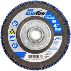 ‎4-1/2 × 5/8 - 11″ BlueFire Fiberglass Conical Flap Disc Type 29 P40 Grit R884P Zirconia Alumina - Top Tool & Supply