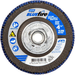 ‎4-1/2 × 5/8 - 11″ BlueFire Fiberglass Conical Flap Disc Type 29 P80 Grit R884P Ceramic Alumina - Top Tool & Supply