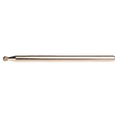 3/32″ - Electroplated CBN Mandrel-100 Grit - Spherical Ball end - Top Tool & Supply