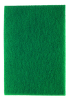 3-1/4 x 6-1/4 x 3/4" - Green/Yellow; Scour-N-Sponge Pad; Aluminum Oxide; Very Fine - Top Tool & Supply