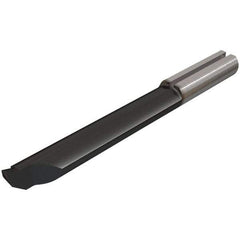 Iscar - 6mm Min Bore Diam, 0.3mm Max Bore Depth, 4mm Shank Diam, Corner Radius & Profile Boring Bar - 0.008" Corner Radius, Left Hand Cut, Solid Carbide, TiAlN Finish - Exact Industrial Supply