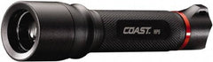 Coast Cutlery - White LED Bulb, 121 Lumens, Industrial/Tactical Flashlight - Black Aluminum Body, 1 AA Alkaline Battery Included - Top Tool & Supply