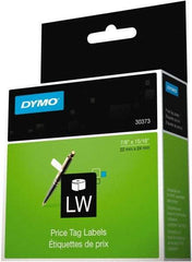 Dymo - 15/16" Wide x 15/16" Long, White Price Tag - For DYMO LabelWriter Printers - Top Tool & Supply