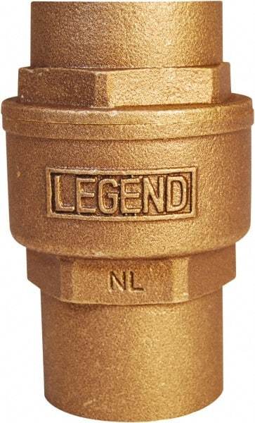 Legend Valve - 1/2" Lead Free Bronze Check Valve - Inline, C x C Sweat, 250 WOG - Top Tool & Supply