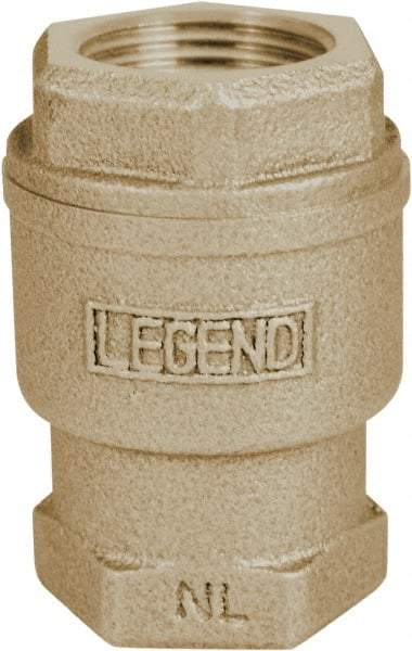 Legend Valve - 1-1/4" Lead Free Bronze Check Valve - Inline, FNPT x FNPT, 250 WOG - Top Tool & Supply