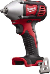 Milwaukee Tool - 3/8" Drive 18 Volt Pistol Grip Cordless Impact Wrench & Ratchet - 0 to 2,200 RPM, 0 to 3,200 BPM, 167 Ft/Lb Torque, Lithium-Ion Batteries Not Included - Top Tool & Supply