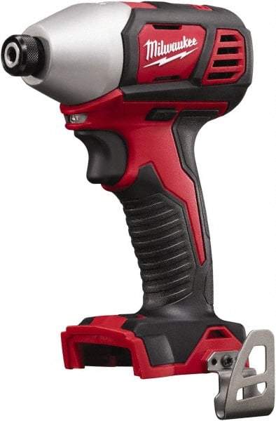 Milwaukee Tool - 18 Volt, 1/4" Drive, 125 Ft/Lb Torque, Cordless Impact Driver - Pistol Grip Handle, 2750 RPM, Lithium-Ion, Bare Tool - Top Tool & Supply