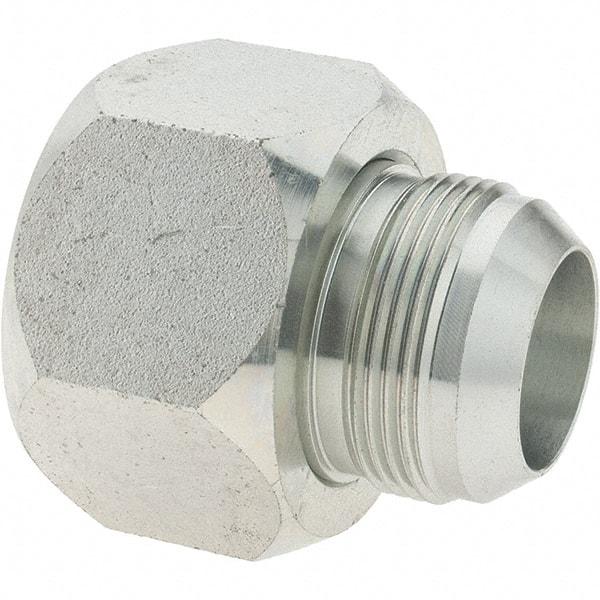 Parker - 1-1/2" Tube OD, 37° Steel Flared Tube Reducer - 1-1/2 x 1-1/4 Flare x Flare Ends - Top Tool & Supply