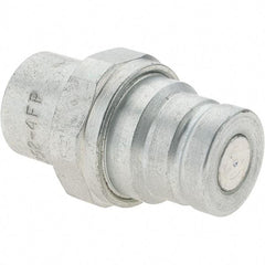 Parker - 1/4-18 NPSF Steel Hydraulic Hose Coupler - 5,000 psi, -4 Hose Size, 1/4" Hose Diam - Top Tool & Supply