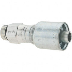 Parker - 1/2 Thread Hydraulic Hose Fitting - -8 Hose Size, 1/2" Hose Diam - Top Tool & Supply