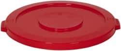 PRO-SOURCE - Round Lid for Use with 32 Gal Round Trash Cans - Red, Plastic, For Huskee Trash Cans - Top Tool & Supply