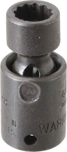 Proto - 1/4" Drive 8mm Standard Universal Impact Socket - 12 Points, 1-19/64" OAL - Top Tool & Supply