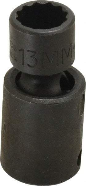 Proto - 3/8" Drive 13mm Deep Universal Impact Socket - 12 Points, 2" OAL - Top Tool & Supply